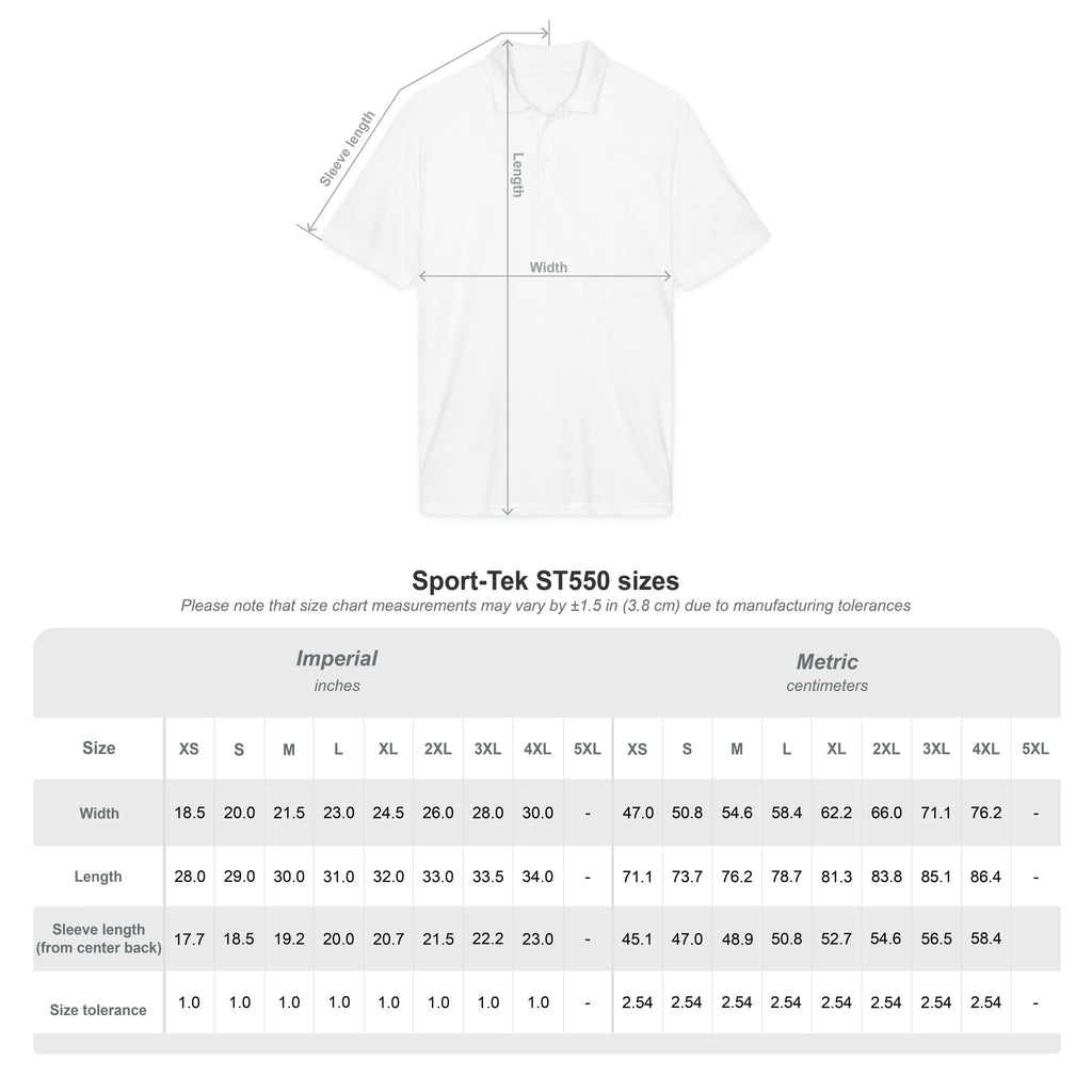 White Logo Polo Shirt — Minimal Chest Emblem Performance Golf Polo