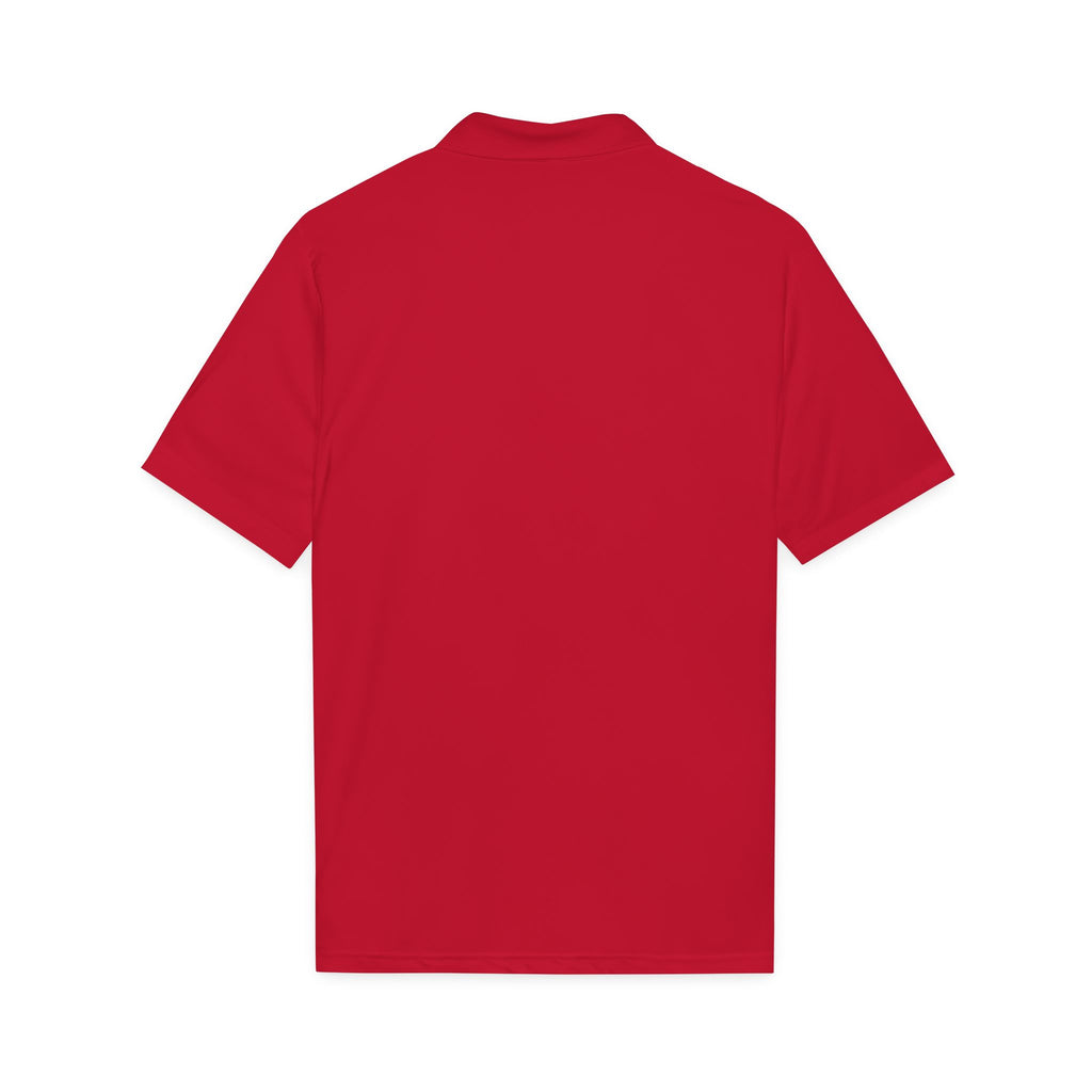 White Logo Polo Shirt — Minimal Chest Emblem Performance Golf Polo