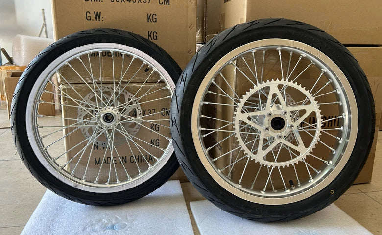 ILR 17 inch Supermoto Wheel Set