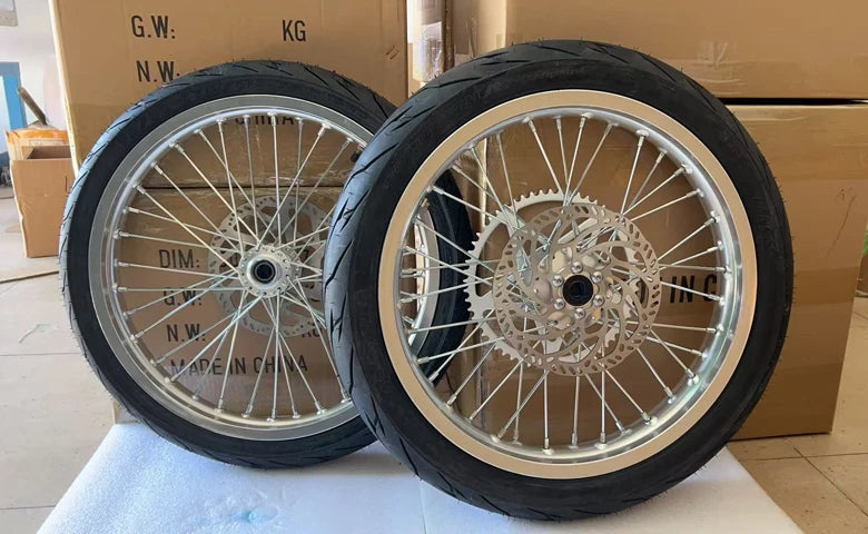 ILR 17 inch Supermoto Wheel Set